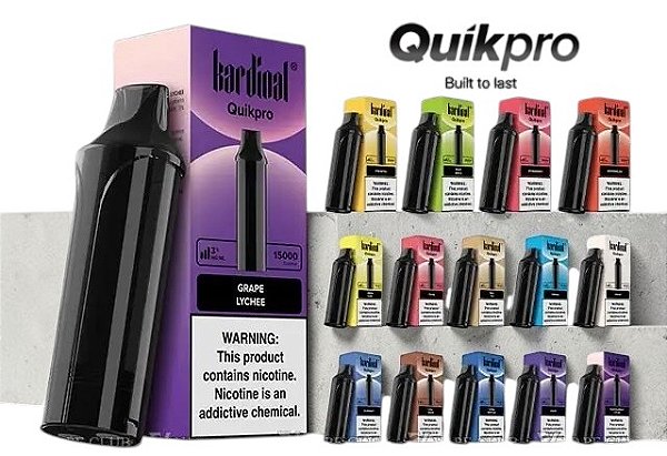 REFIL KARDINAL QUIK PRO – 15000 PUFFS - POD DESCARTÁVEL