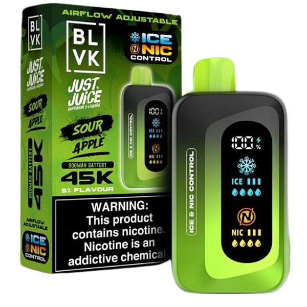 BLVK 45K PUFFS - ICE NIC CONTROL - JUST JUICE -2% -20MG - POD DESCARTÁVEL