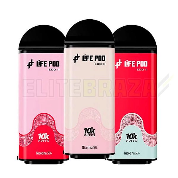 REFIL LIFE POD ECO 2 10000 PUFFS SABORES