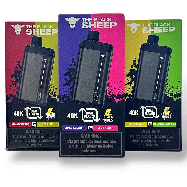 BLACK SHEEP 40K - 40000 PUFFS - DUAL FLAVOR- POD DESCARTÁVEL