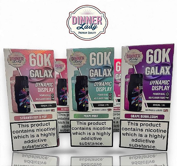 DINNER LADY 60K GALAX DYNAMIC DISPLAY 5% - POD DESCARTÁVEL