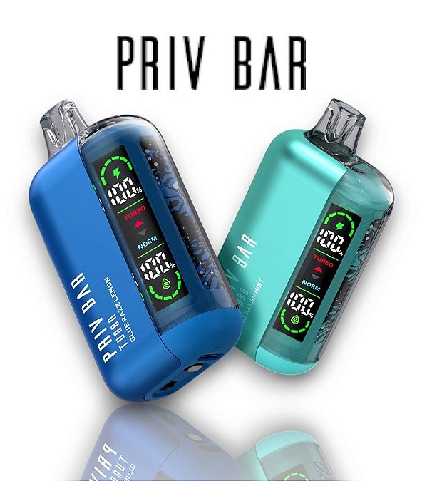 PRIV BAR TURBO 15000 PUFFS 5% - POD DESCARTÁVEL
