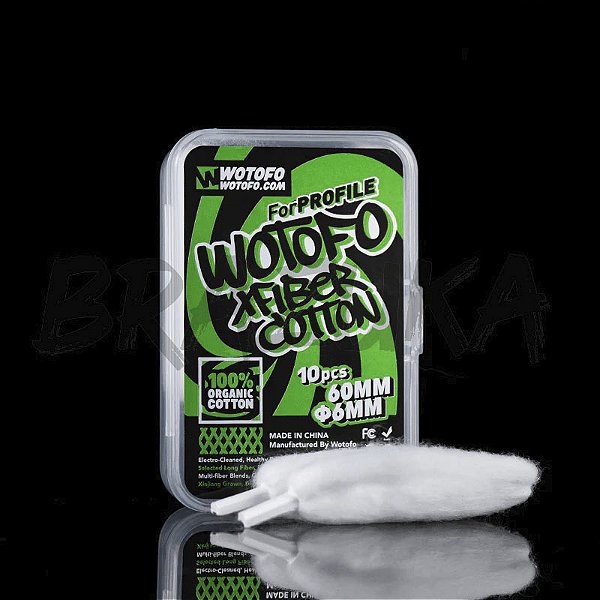 ALGODÃO XFIBER WOTOFO COTTON 6MM 10 UND