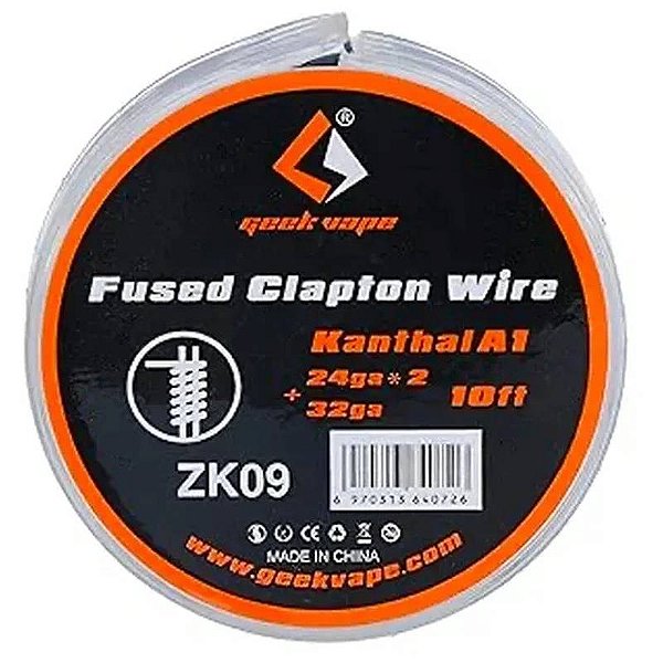 FIO RESISTENCIA GEEK VAPE - FUSED CLAPTON WIRE - KA1 - ZK09 - 3m ROLO