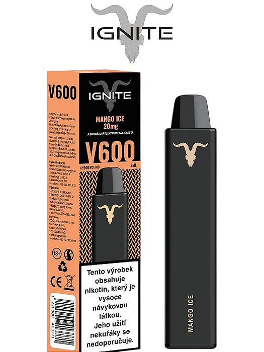 IGNITE V 600 PUFFS - POD DESCARTÁVEL