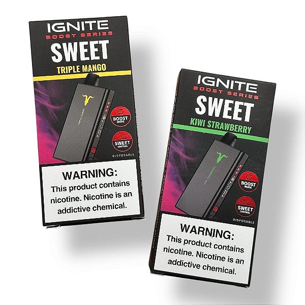 IGNITE SWEET V400 - 40000 PUFF 5% - POD DESCARTÁVEL