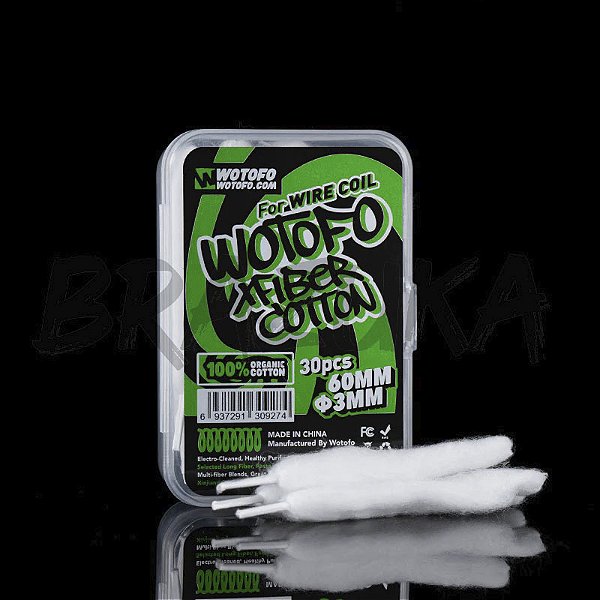 ALGODÃO XFIBER WOTOFO COTTON 3MM 30 UND
