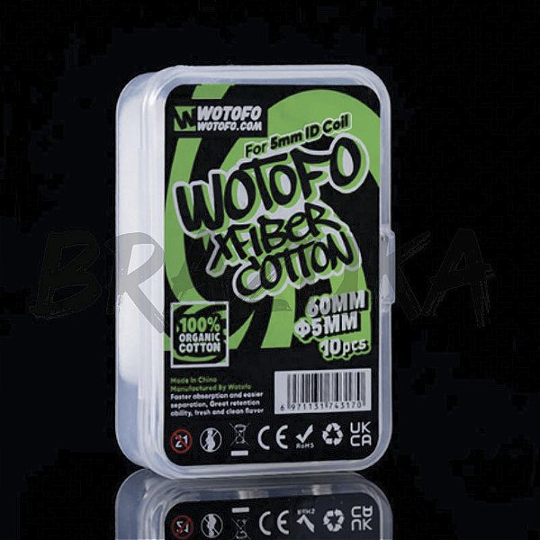 ALGODÃO XFIBER WOTOFO COTTON 5MM 10 UND