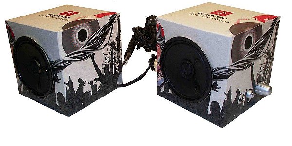 S33 - Caixinha de som para pc e not book personlizada layout