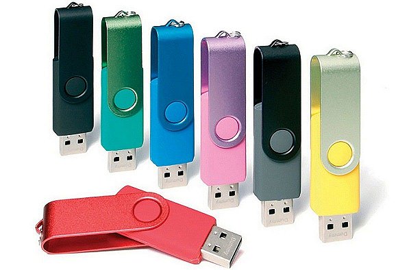 Pen drive Giratorio colorido 4 gb personalizado