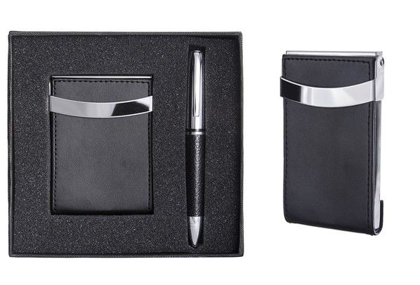D215 - Kit executivo com porta cartão e caneta