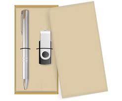 D230 - kit com caneta de metal e pendrive