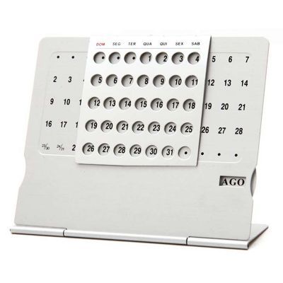 Calendario permanente metal