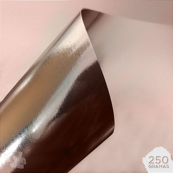 Papel Laminado - Lamicote - Rosé Gold - 250g - A4 - 210x297mm