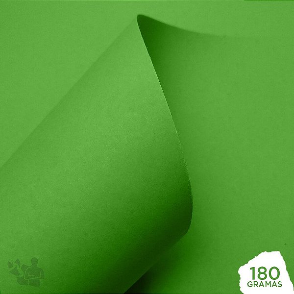 Papel Color Pop - Mimo - Verde Salada - 180g - 30,5x30,5cm