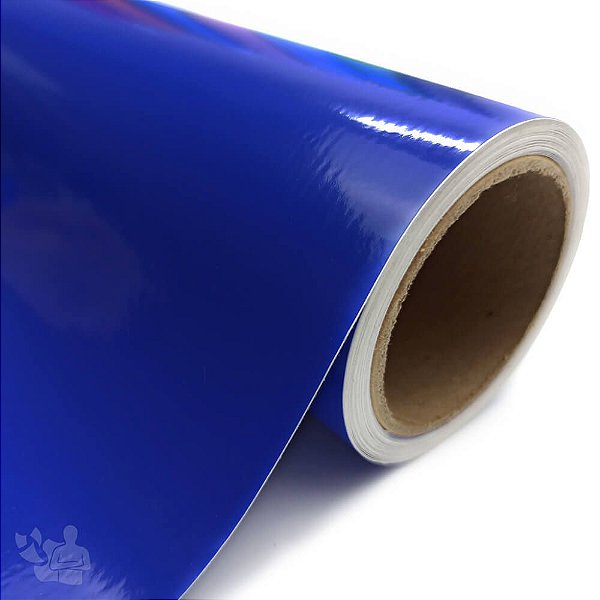 Vinil Adesivo - Recorte - Bobina - 30,5cm x 5m - Azul Royal + Máscara