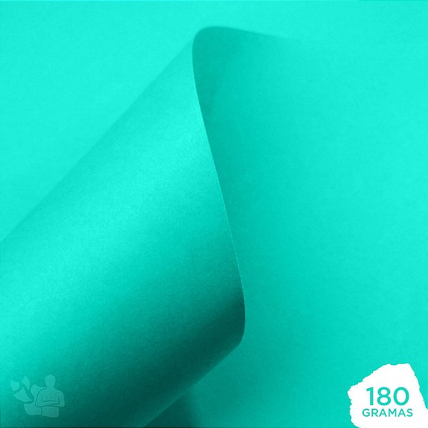 Papel Color Plus - Aruba - Tiffany - 180g - A4 - 210x297mm