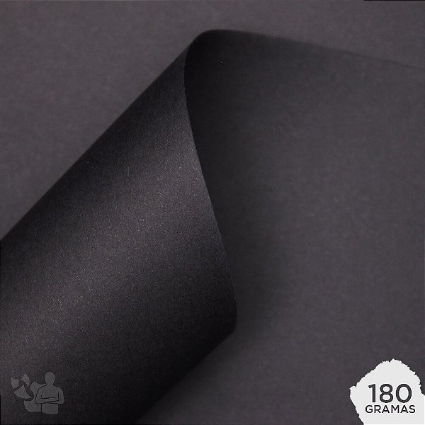 Papel Kraft - Card Plus Black - 180g - A4 - 210x297mm