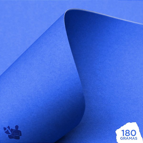Papel Adesivo Neon - Azul - 180g - A4 - 210x297mm