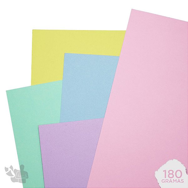 Kit Papel Color Plus - Tons Bebê - 180g