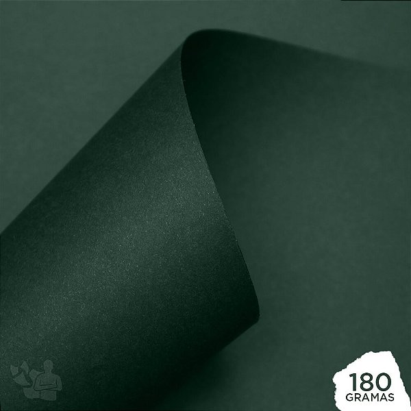 Papel Color Plus - Santiago - Verde Escuro - 180g