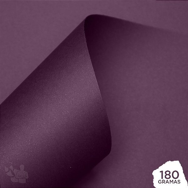 Papel Color Plus - Mendoza - Vinho - 180g