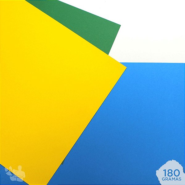 Kit Papel Color Plus - Brasil - 180g