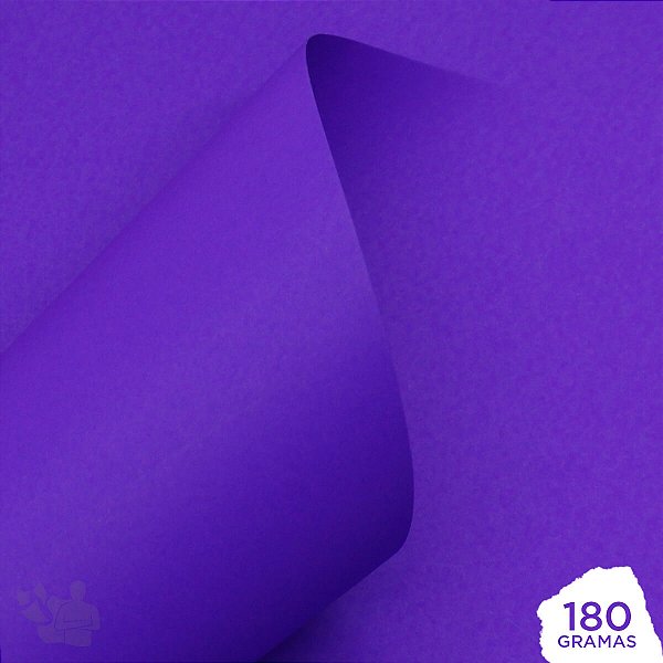 Papel Neon Plus - Roxo - 180g