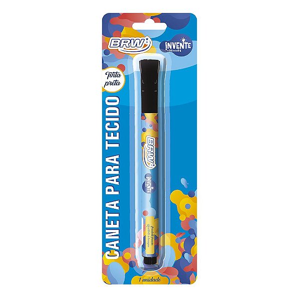Caneta Brush Pen Preta Brw