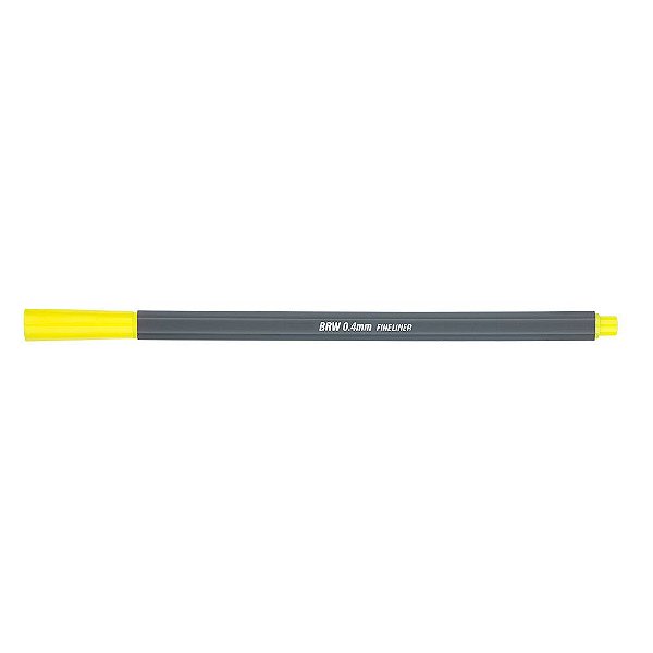 Caneta Hidrográfica - Fineliner BRW - 0,4mm - Amarelo Pastel