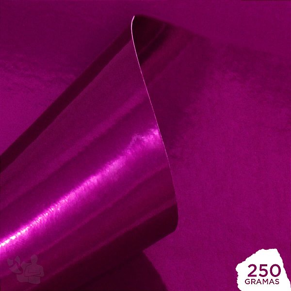 Papel Laminado - Lamicote - 250g - Pink - A4 - 210x297mm
