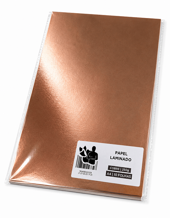 Papel Laminado - Cobre - 250g - A4