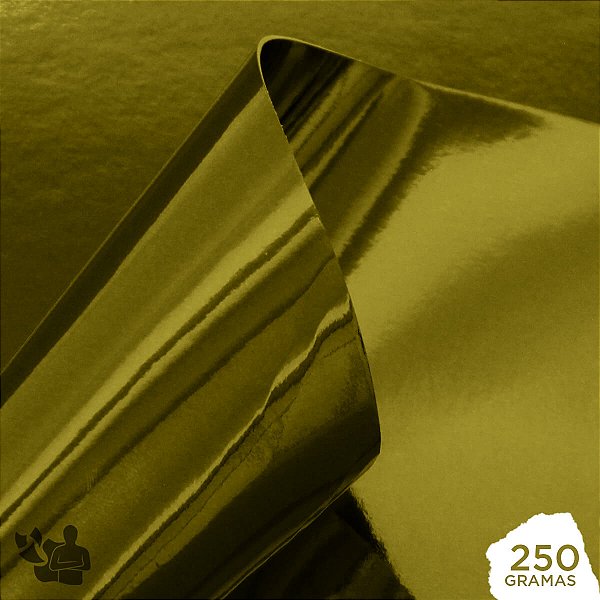 Papel Laminado - Dourado - 250g - A4