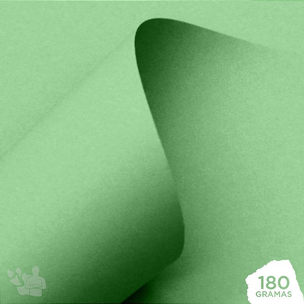 Papel Offset Colorido - Verde - 180g - A4 - 210x297mm