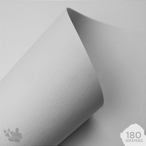 Papel Texturizado Vergê - Branco - 180g - A4 - 210x297mm