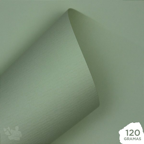 Papel Vergê - Turmalina - Verde Claro - 120g