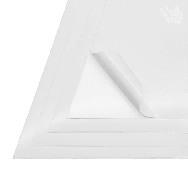 Vinil Adesivo Branco Brilho - Laser - Alto Desempenho - SRA3 - 330x480mm