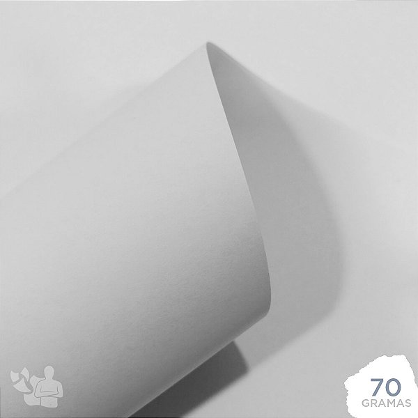 Papel Adesivo Branco Fosco - 70g - A4 - 210x297mm