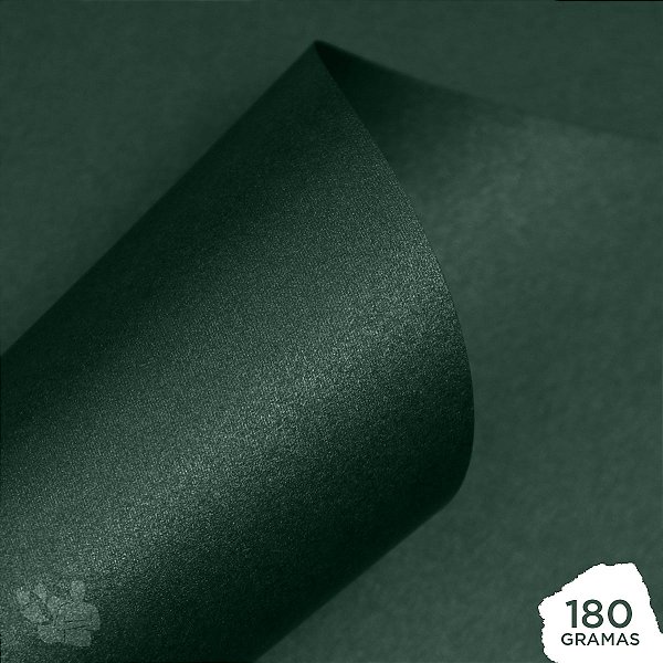 Papel Color Plus - Metálico - Big Island - Verde Musgo - 180g