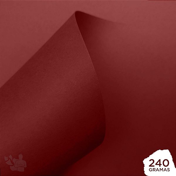 Papel Color Plus - Pequim - Vermelho Escuro - 240g
