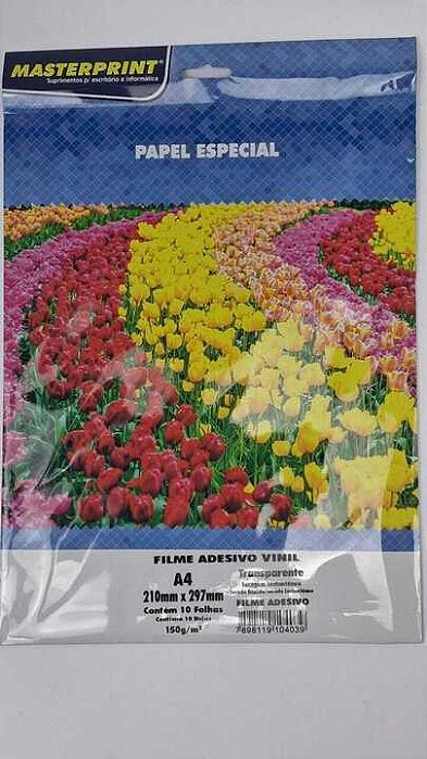 Filme Adesivo Transparente - Masterprint - Jato de Tinta