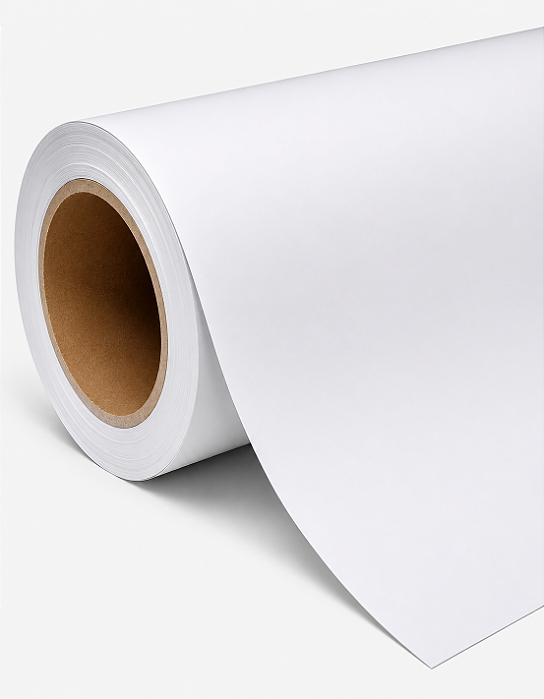 Vinil Adesivo Branco Fosco/Matte - Resistente à Água - Jato de Tinta - Bobina - 610mmX10m