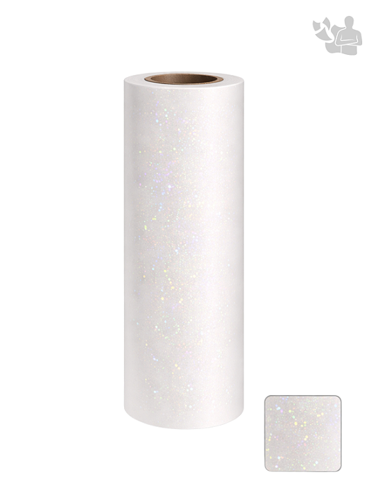 Bopp Holográfico Glitter para Laminação a quente - 25 Micras - 22cm x 50metros