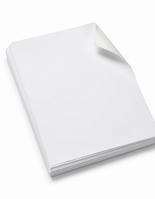 Vinil Adesivo Branco Fosco/Matte - 135g - Jato de Tinta - Resistente à Água - A3 - 297x420mm