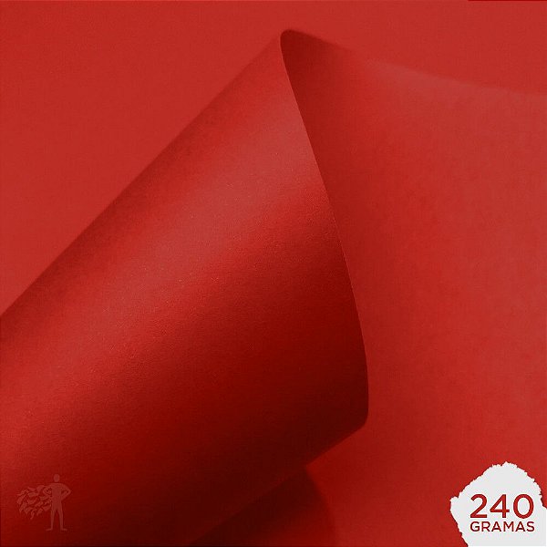 Papel Color Plus - Tóquio - Vermelho - 240g - A4 - 210x297mm