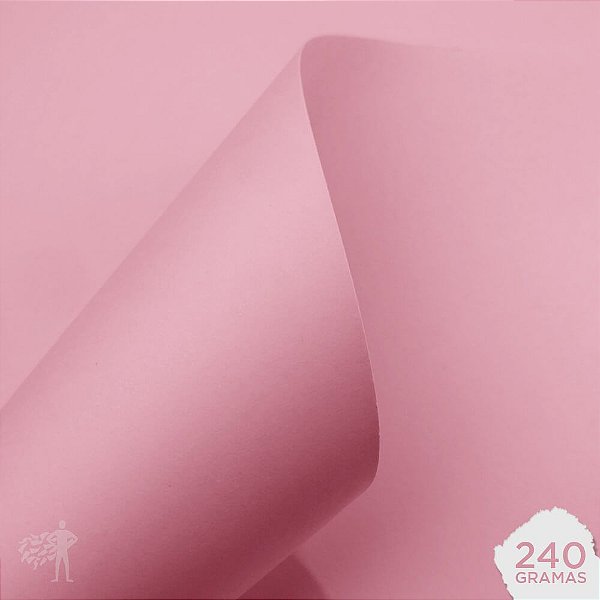 Papel Color Plus - Verona - Rosa Bebê - 240g - A4 - 210x297mm