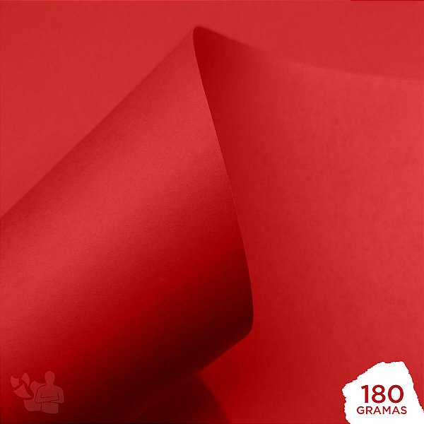 Papel Color Plus - Tóquio - Vermelho - 180g - A4 - 210x297mm