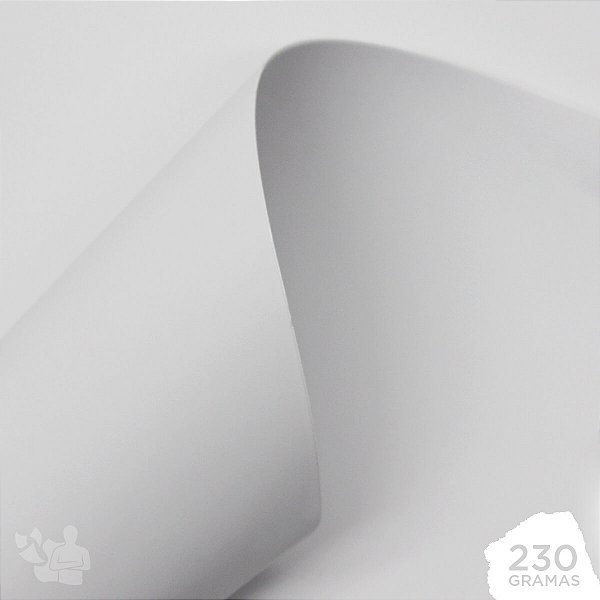 Vinil Adesivo Branco Fosco - Laser - Tradicional - A4 - 210x297mm