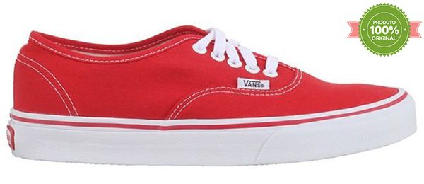 vans authentic vermelho