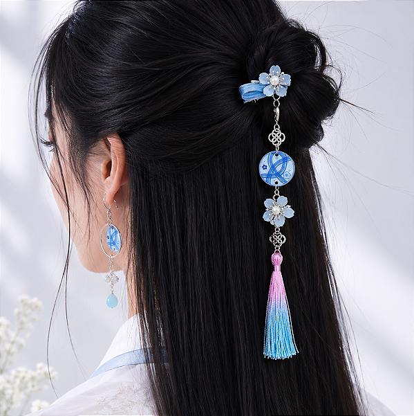 Norigae Tradicional 3 em 1 Laços Invisíveis Omamori Charms